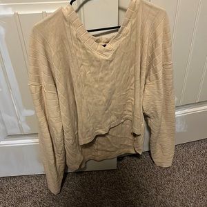 tan sweater